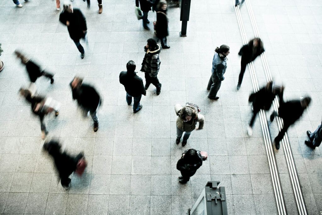 People walking on the street